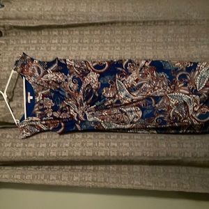Dress. Woman’s size 12, paisley print slip on dress only worn once to a wedding